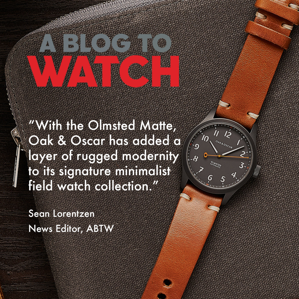IN THE NEWS: ABTW FEATURES THE OLMSTED MATTE
