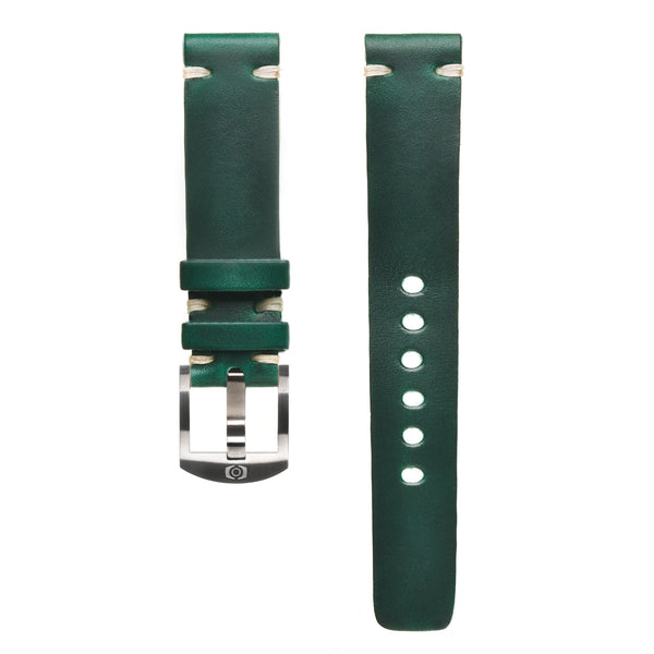 British Green Leather Strap