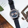 Navy Blue Leather Strap - 20mm-Oak & Oscar