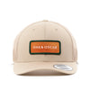 Oak & Oscar Logo Patch Hat - Khaki with orange patch