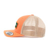 Oak & Oscar Logo Patch Hat - Rustic orange with green patch side view