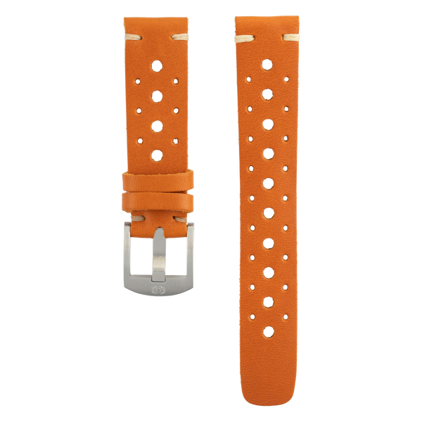Burnt Orange Michele Watch Strap michele-compatible-orange-22-  main image 4