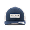 Oak & Oscar Logo Patch Hat - Navy with silver patch