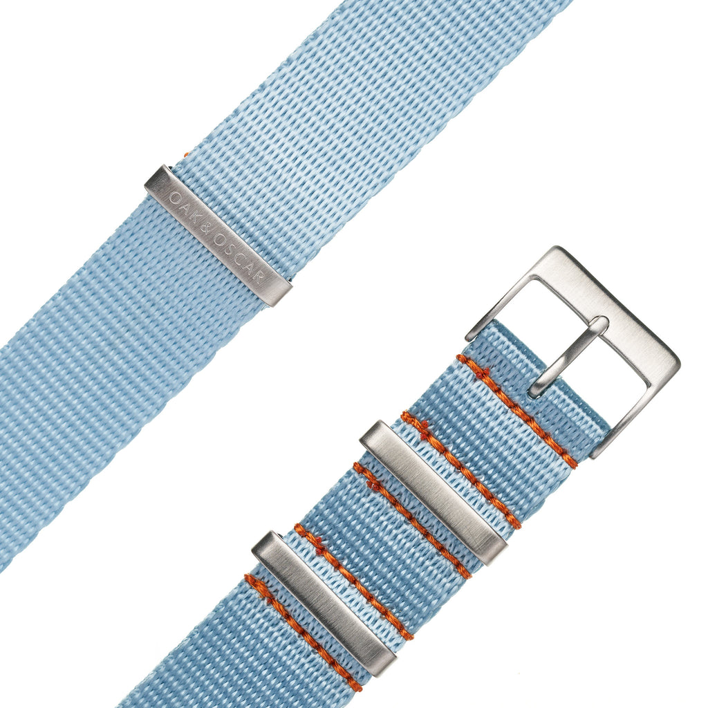 20mm Midnight Navy Leather Watch Strap - S201068 - Fossil