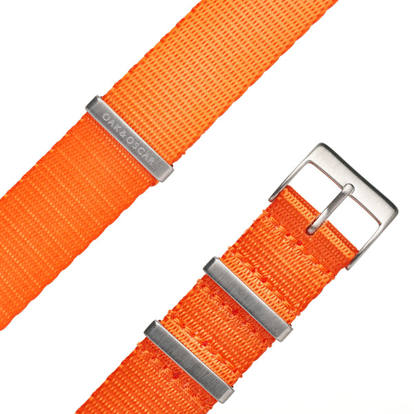 Orange Nylon Strap - 20mm - Oak & Oscar