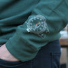 Oak & Oscar - Hoodie with watch print on sleeve