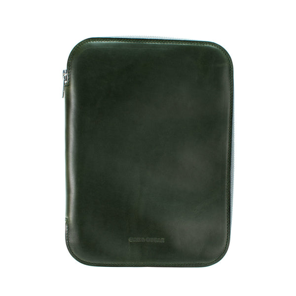 Oak & Oscar Dark Green Leather Watch Wallet